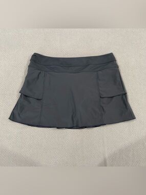 Activewear Tennis Skort in Dark Charcoal